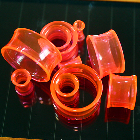 UV acrylic saddle ear plugs