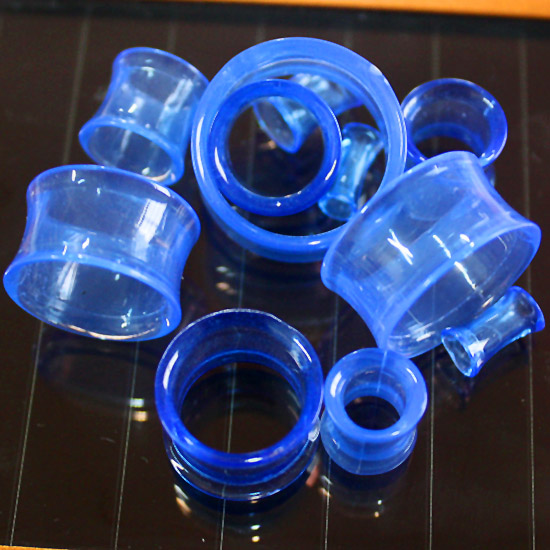 UV acrylic saddle ear plugs