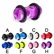 Marble UV acrylic ear plugs,flesh tunnel