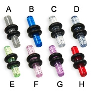 UV acrylic ear plugs,flesh tunnel