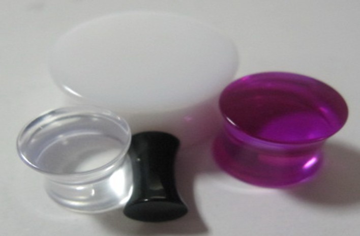 UV acrylic saddle ear plugs