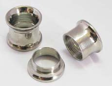 Internally thread 316l stainless steel screw on flesh tunnel,ear plugs,ear taper body piercing jewel