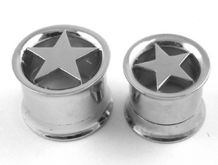 Five Star 316l stainless steel flesh tunnel