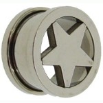 Five Star 316l stainless steel flesh tunnel