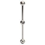 Titanium 316l stainless steel Tongue Barbells, straight barbell, tongue rings,body piercing jewelry