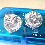 round cut clear cubic zircon stud earrings,cz stud earrings,earrings,fashion earrings,new fashion ea