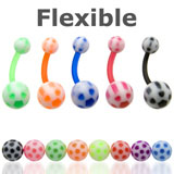 Flexible Soccer Ball Belly Ring Details