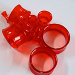 UV acrylic saddle ear plugs Details