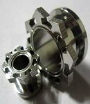 Spark 316l stainless steel flesh tunnel, ear plugs Details