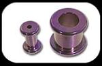 Anodized 316l stainless steel screw on flesh tunnel Details